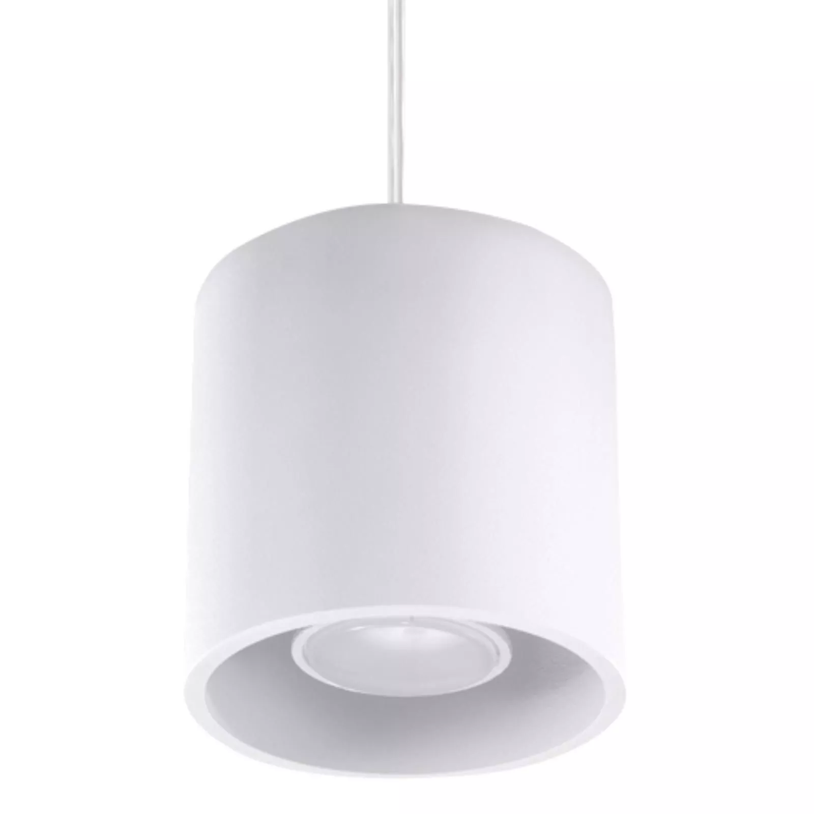 Lampadario pendente cilindro bianca per illuminazione bancone cucina  moderna - 7C8C