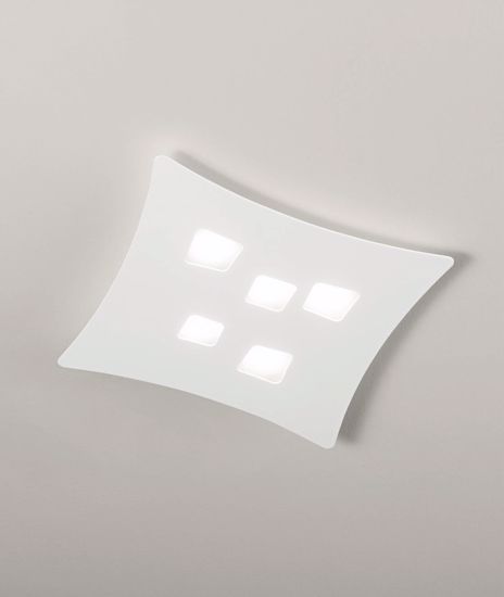 Plafoniera da soffitto led 40w  isotta gea luce bianca per cucina soggiorno