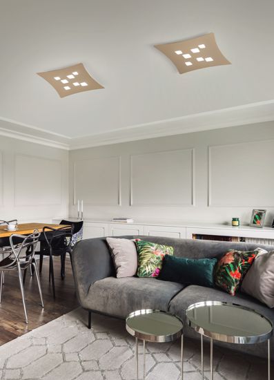 Plafoniera da soffitto led 40w  isotta gea luce bianca per cucina soggiorno