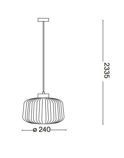 Mint-2 sp1 ideal lux lampada a sospensione in vetro rigato verde