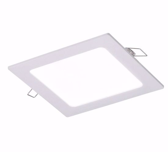 Faretto da incasso  12w 3000k 220-240v quadrato bianco per controsoffitto