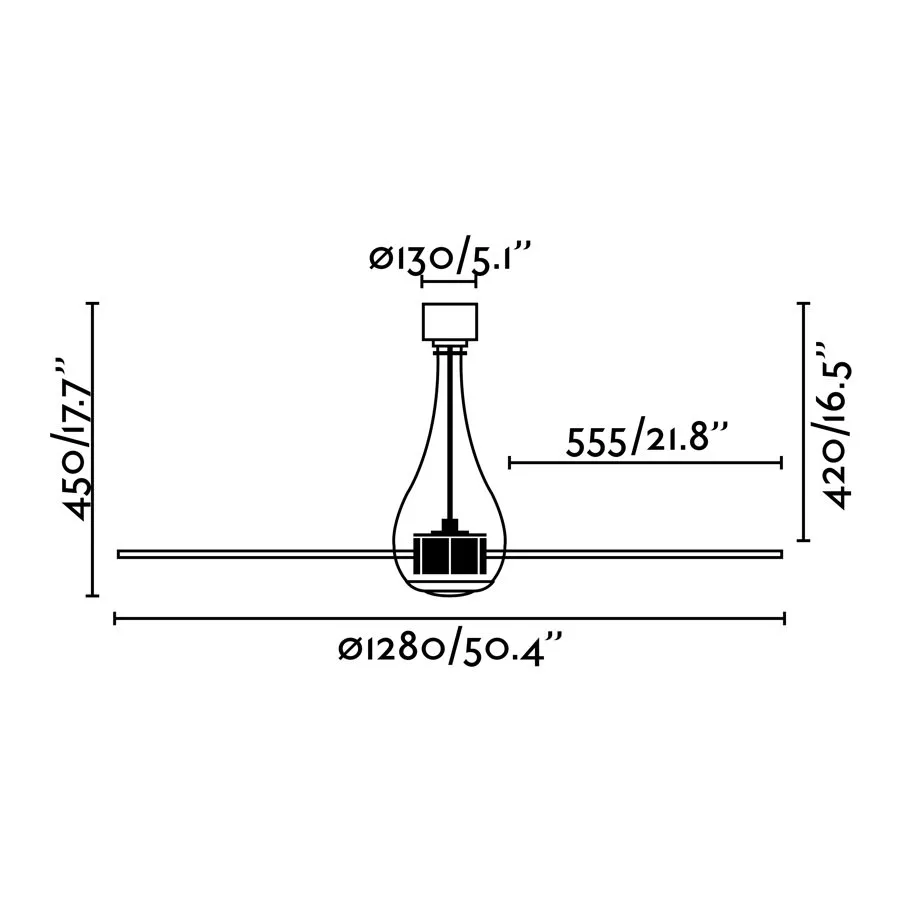 ECO PLANO, ventilatore speciale soffitti bassi, disegno, bianco