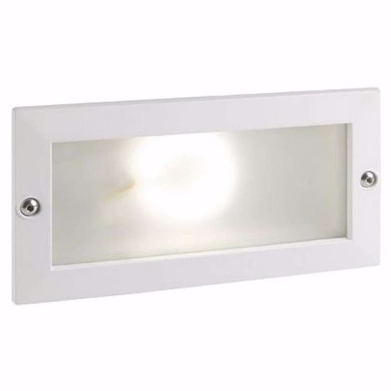 Segnapasso bianco per esterno da incasso led 10w 4000k