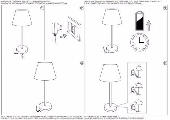 Lolita tl ideal lux lampada da tavolino portatile ip54 led 3000k nera dimmerabile