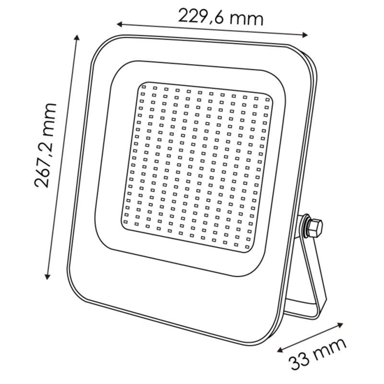 Faro illuminazione esterni giardino 150w 3000k ip65 dimmerabile orientabile