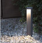 Lampione da esterno giardino moderno led 7w 3000k antracite