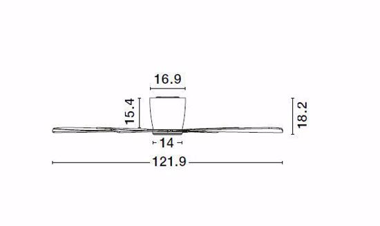 Ventilatore silenzioso da soffitto tre pale bianco con telecomando da 17mq a 28mq