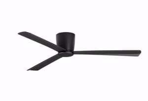 Ventilatore nero da soffitto 3 pale da 17mq a 28mq con telecomando