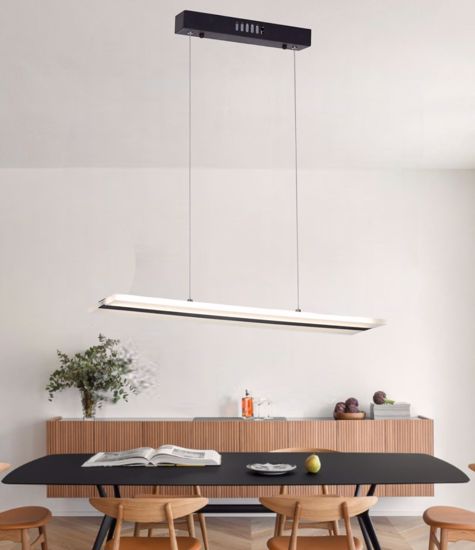 Lampadario nero per cucina led 24w 4000k