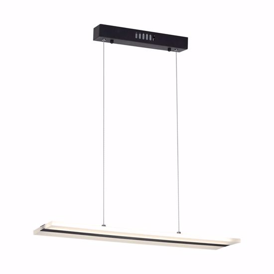 Lampadario nero per tavolo led 24w 4000k