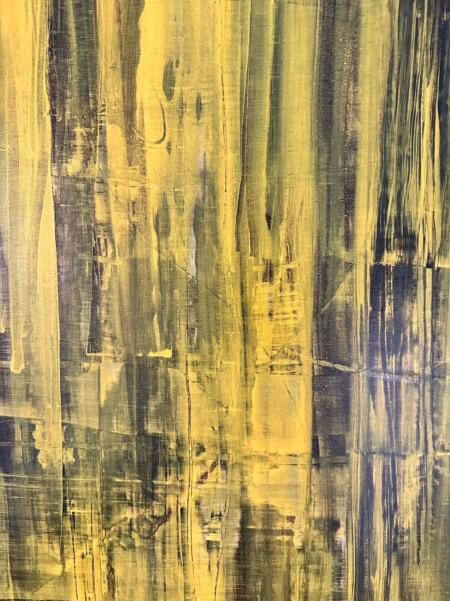 Quadro astratto Selnar giallo 200 x 120 cm