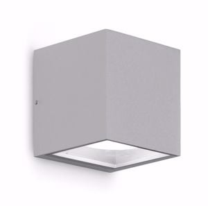 Applique cubo gea luce apo da esterno grigio