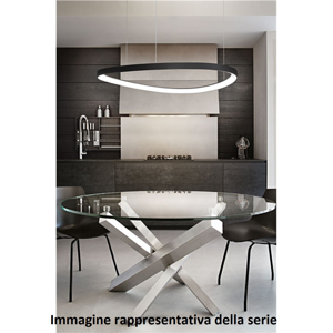 Gemini sp d061 bianco ideal lux lampadario moderno led 48w 3000k