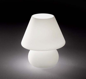 Lucide Illuminazione Lampada da comodino con base in metallo e diffusore in  vetro dal design moderno collezione Maloto