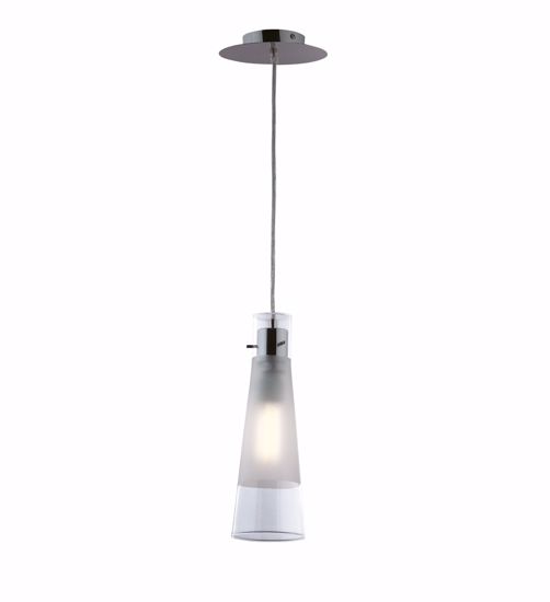 Kuky sp1 ideal lux lampadario pendente per isola cucina vetro cono