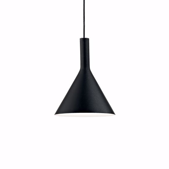 Ideal lux cocktail sp1 small lampadario nero per cucina moderna