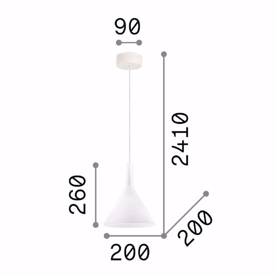 Ideal lux cocktail sp1 small lampadario nero per cucina moderna