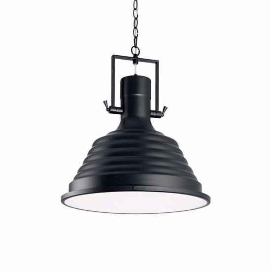 Fisherman sp1 ideal lux lampadario per isola cucina nero opaco