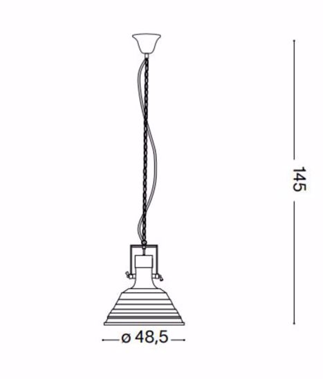 Ideal lux fisherman sp1 lampada a sospensione per isola cucina pranzo lanterna rame