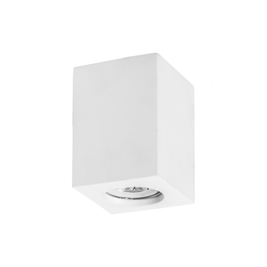 Plafone da soffitto led gu10 cubo di gesso bianco per interni