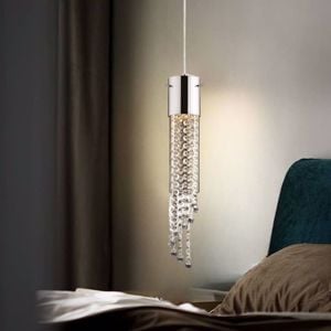 Gocce sp1 ideal lux lampadario di critallo per comodino camera da letto