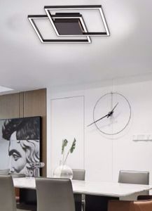 Mazzola luce plafoniera per camera da letto moderna design originale nera  flower - 75EE
