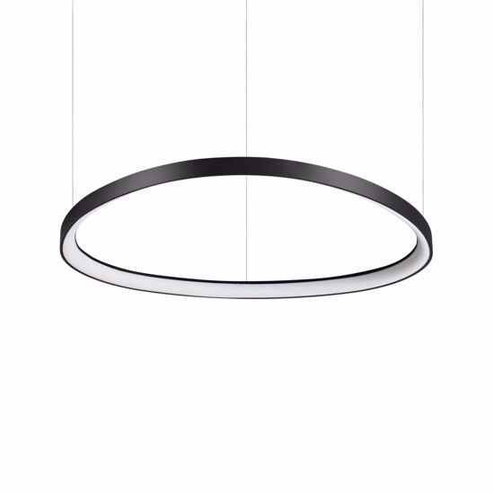 Gemini sp d081 lampadario design moderno led 60w 3000k ideal lux  nero