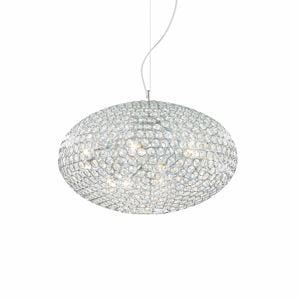 Lampadario di cristallo stanza da letto ideal lux orion sp8