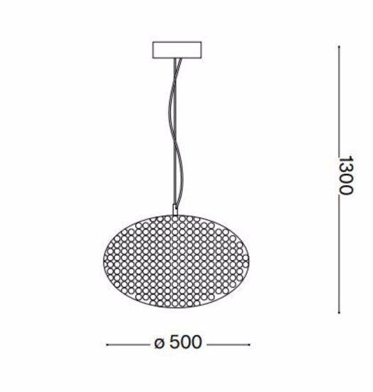 Lampadario di cristallo stanza da letto ideal lux orion sp8