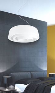 Lampadario rose per stanza da letto moderna bianco linea light design