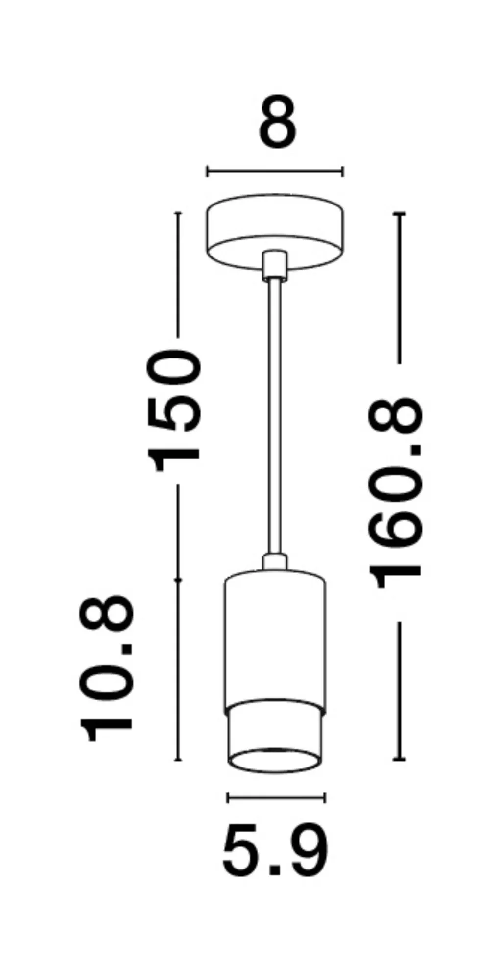 Lampadario per camera da letto classica cilindro colore oro - 4980