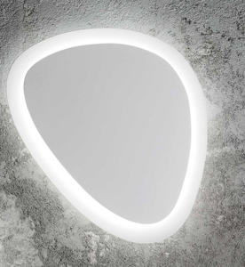 Gingle ap d40 applique led design ovale ideal lux led 35w 3000k per soggiorno