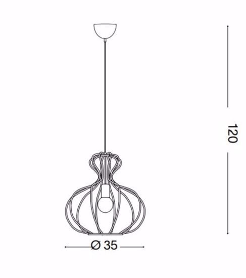 Ampolla-1 sp1 ideal lux bianco lampada a sospensione