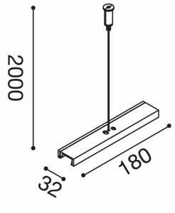 Kit sospensione bianco e staffa per unire due binari trifase gea luce