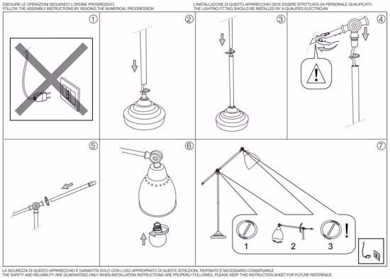 Newton pt1 piantana ad arco orientabile ideal lux