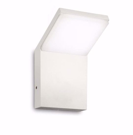 Ideal lux style ap 3000k applique da esterno bianca  9w 3000k bice ip54