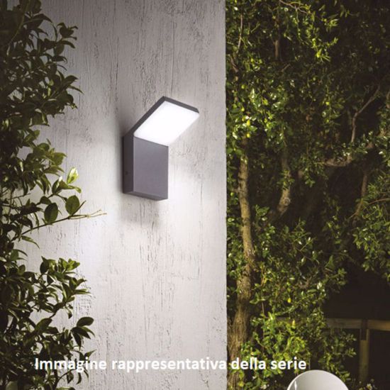 Ideal lux style ap 3000k applique da esterno bianca  9w 3000k bice ip54