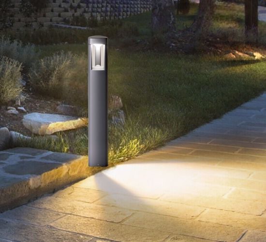 Lampione luce da giardino antracite gea luce janet moderno