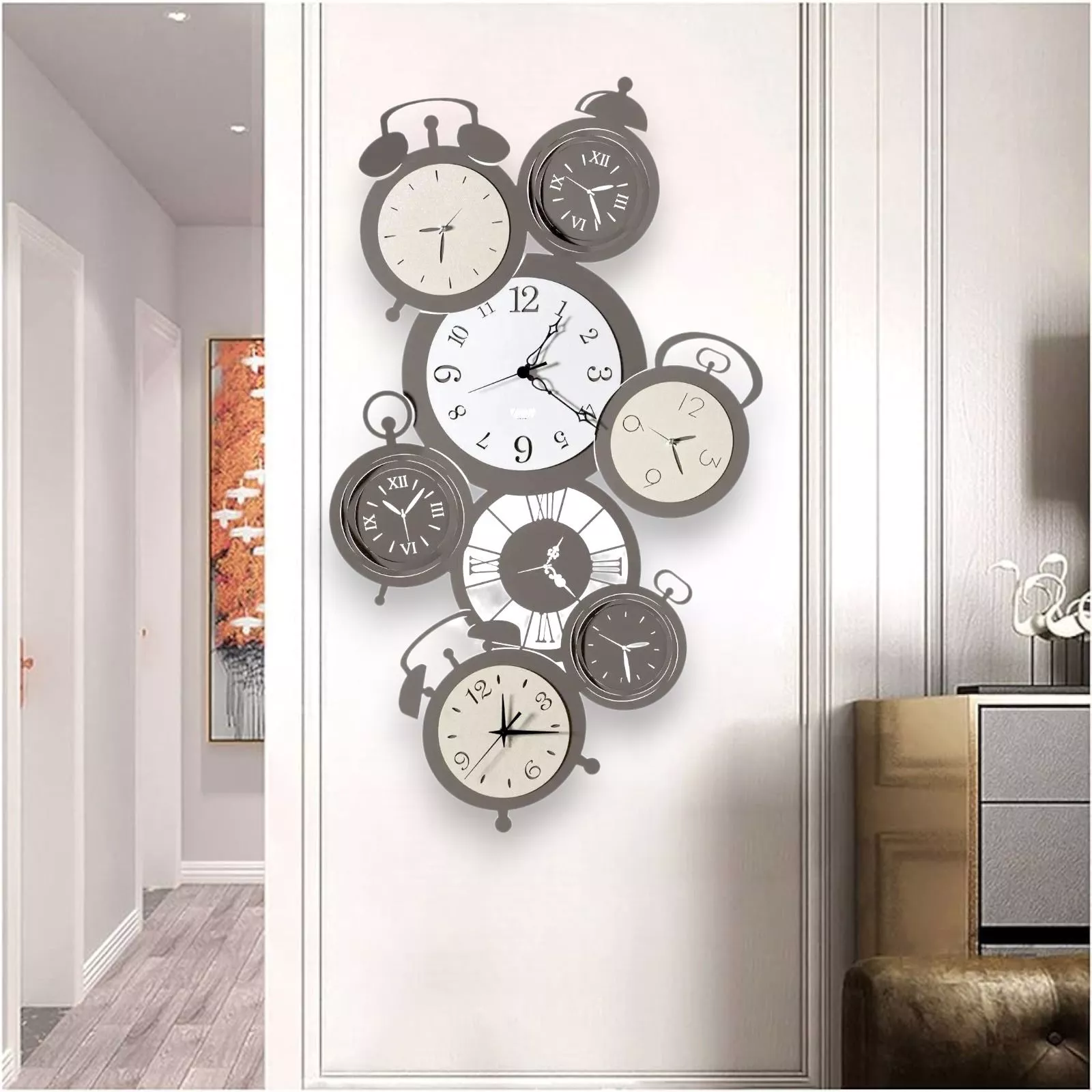CalleaDesign Orologi da parete per cucina moderno di grandi dimensioni Clock