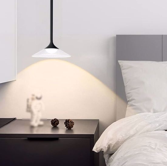 Tristan sp lampadario per comodini camera da letto nero led 3000k ideal lux