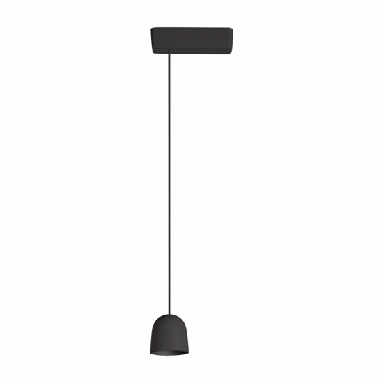 Linea light minion lampadario nero da comodino cavo regolabile led 7w 3000k