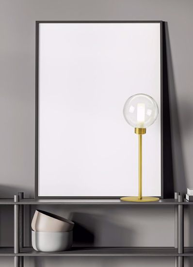 Lampada da comodino dom miloox oro dimmerabile per camera da letto