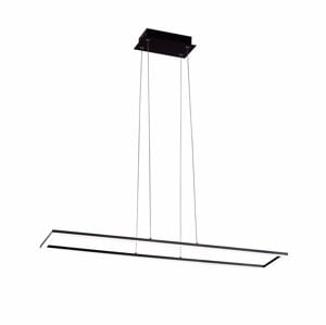 Lampadario da cucina affralux nero led 72w 3000k