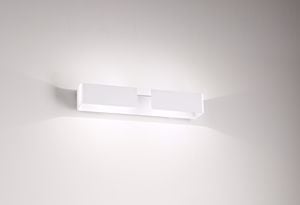 Applique bianca design moderna isyluce led 40w 4000k 5200 lumen per soggiorno