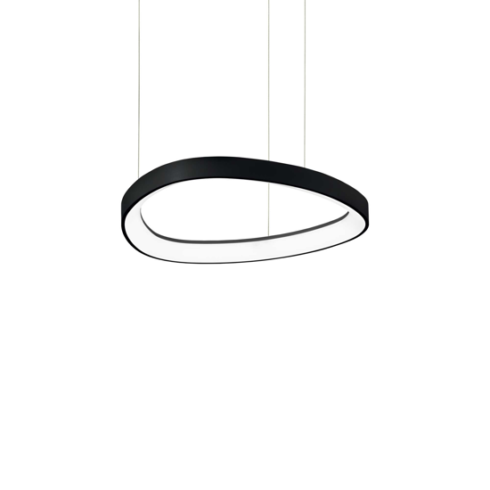 Lampadario led per cucina moderna 3000k gemini sp d042 nero ideal lux