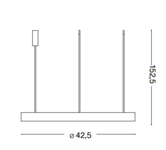 Lampadario led per cucina moderna 3000k gemini sp d042 nero ideal lux