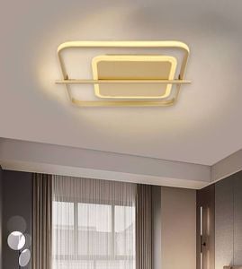 Plafoniera oro per soggiorno moderno led 36w 3000k