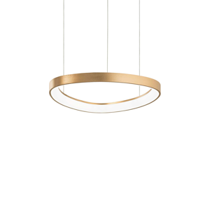 Gemini sp d042 ottone ideal lux lampadario design moderno led 38w 3000k