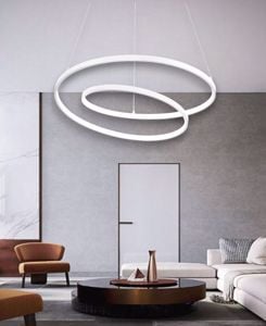 Oz sp d60 bianco ideal lux lampadario per soggiorno moderno led 47w 3000k