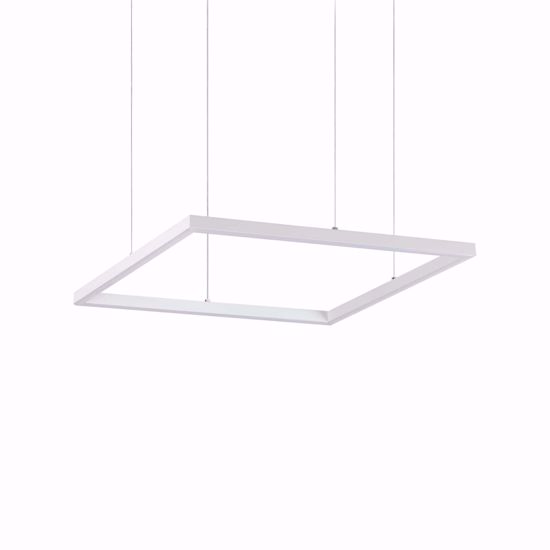 Ideal lux oracle slim sp d070 square lampadario bianco led 41w 3000k